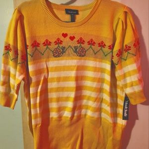 Modcloth yellow snail sweater